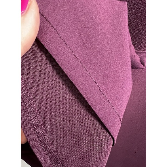 Antonio Melani Button Detail Knee Length Pencil Skirt Size 4 Burgundy - Picture 5 of 9